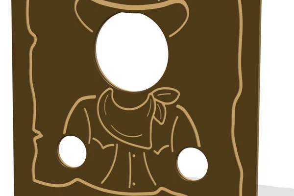 Wild West Head Through Play Panel