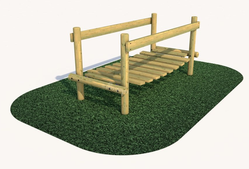wooden slat bridge 