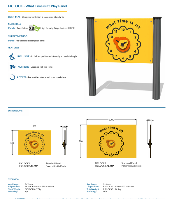 What Time is it? Play Panel Specification