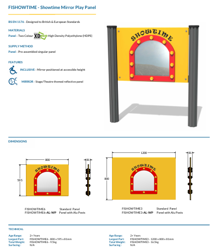 Showtime Mirror Play Panel Specification