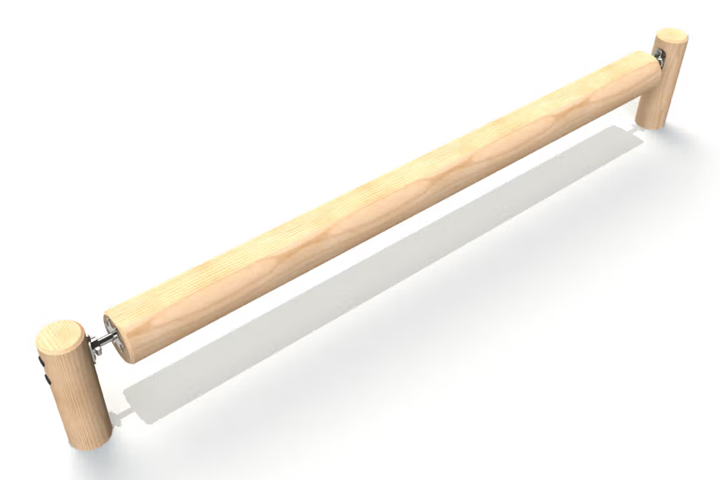Rolling log beam