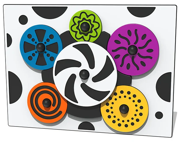 Whirling Wheels Play Panel