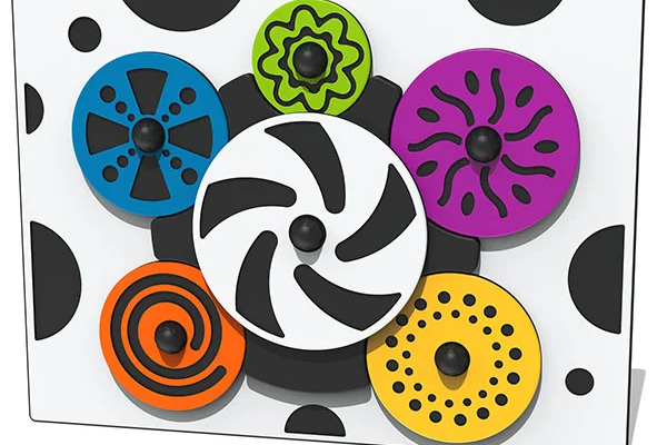 Whirling Wheels Play Panel