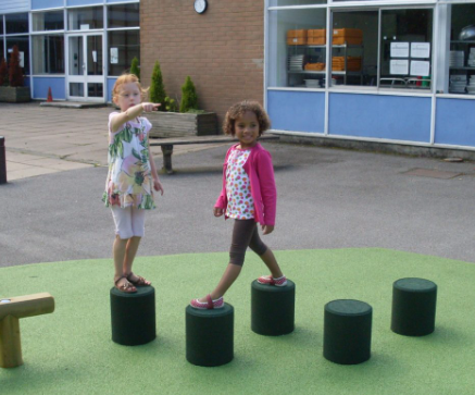 Rubber stepping stones 