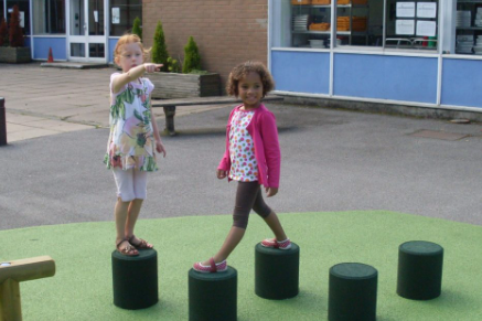 Rubber stepping stones