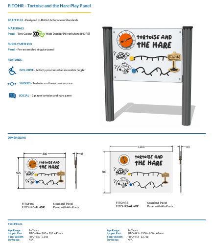 Tortoise and the Hare Play Panel Specification