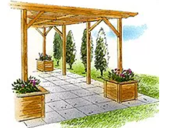 Pergolas with planters Thumbnail 1