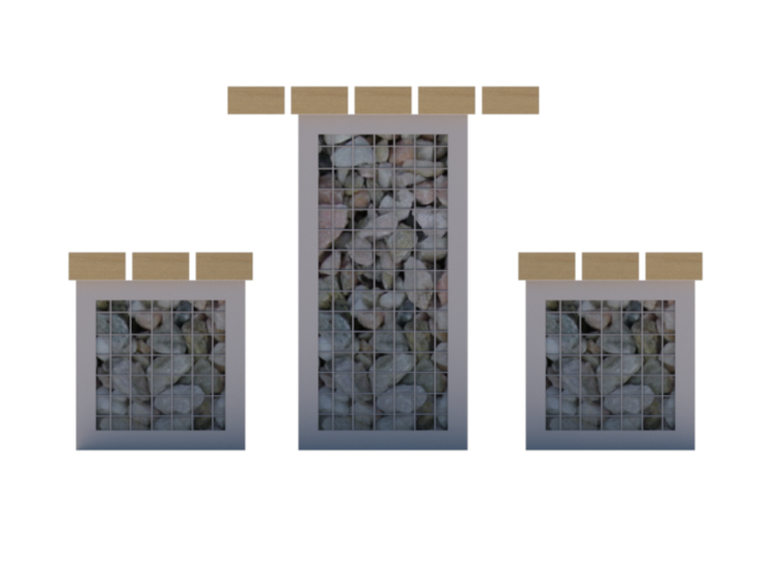 Gabion Picnic Table Thumbnail 3