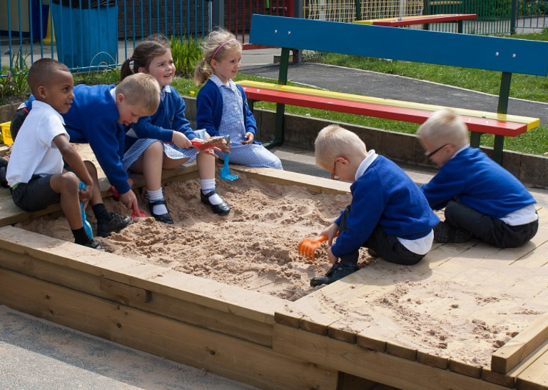 Covered sandpits