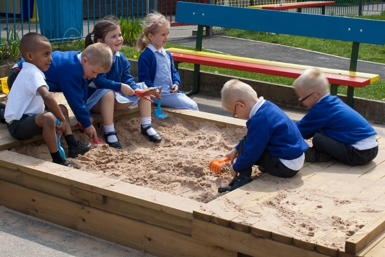 Covered sandpits