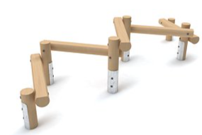 Zig zag Balance Beams