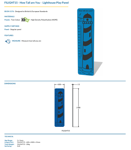 How Tall are You – Lighthouse Play Panel Specification