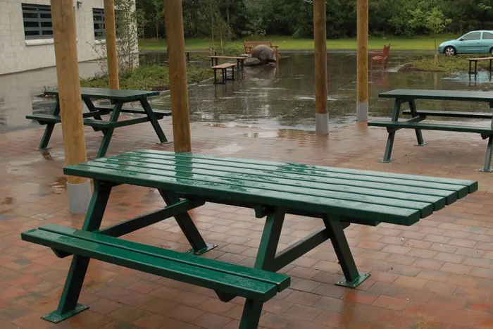 Wheelchair accessible picnic benches