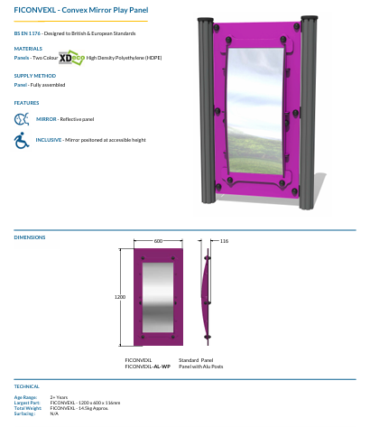 Convex Mirror Play Panel Specification