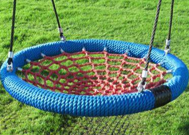 Nest Swing Seat - Red and Blue