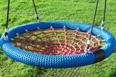 Nest Swing Seat - Red and Blue