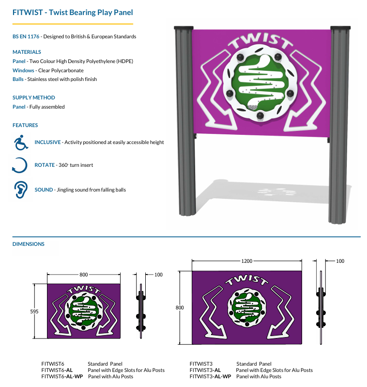 Twist Bearing Play Panel Specification