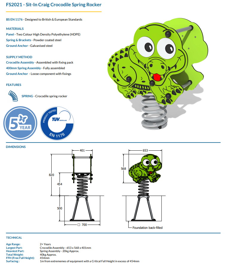 Craig the Croc Specification