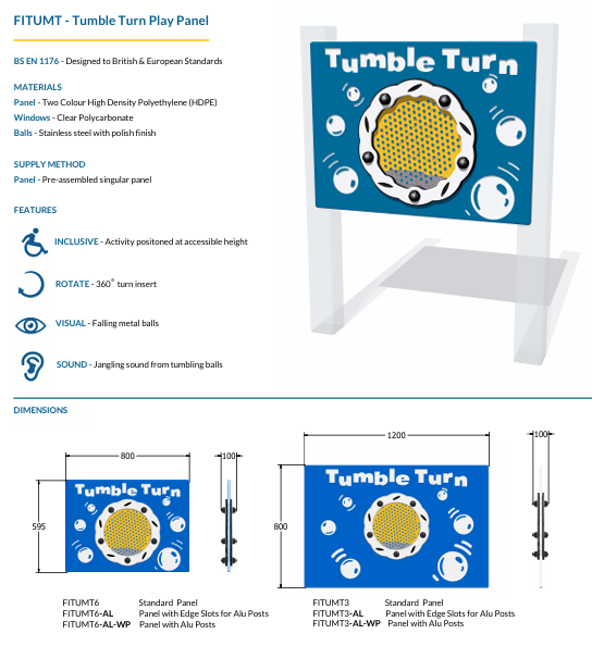 Tumble Turn Play Panel Specification