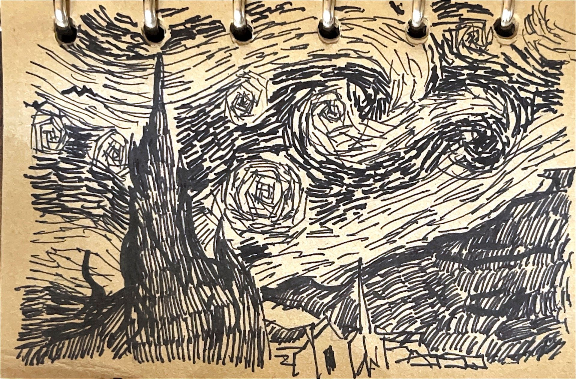 Nuit étoilée (after Van Gogh)