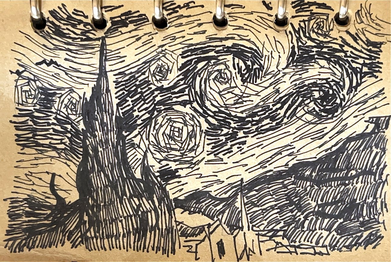 Nuit étoilée (after Van Gogh)
