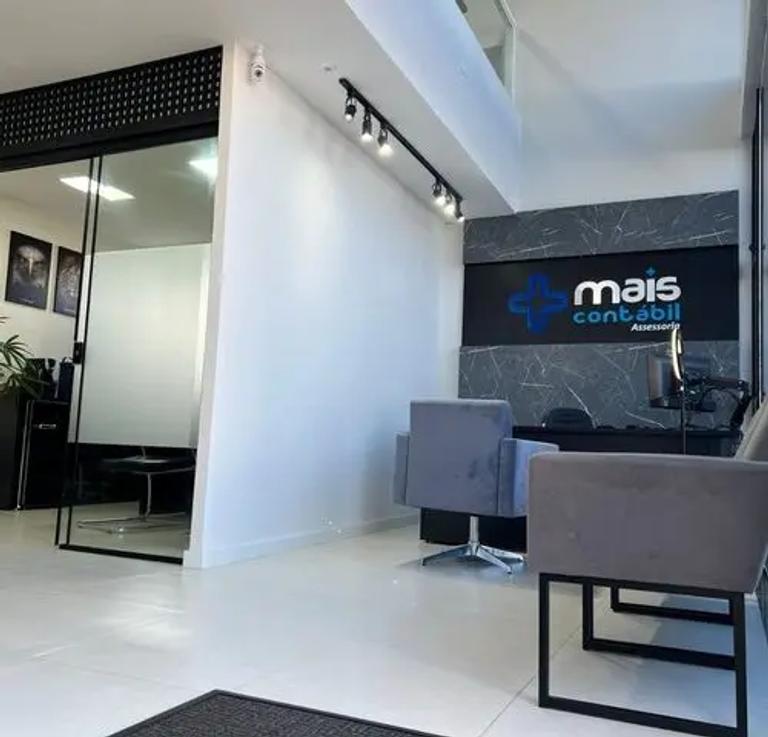Interior do escritório contábil Mais Contábil
