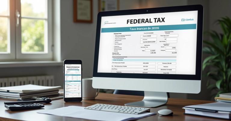 Tela com emissão de guia tributária e calendário fiscal