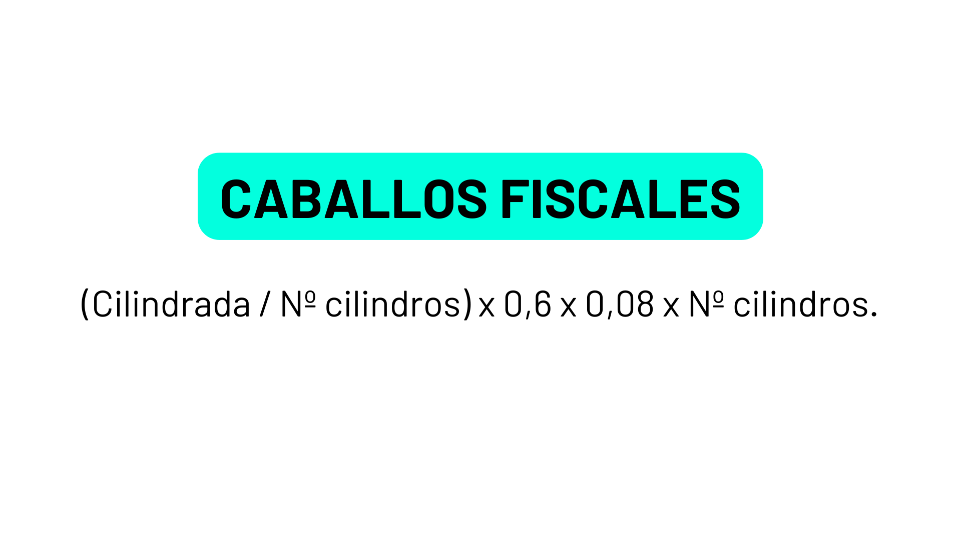 Cómo saber los caballos fiscales de mi coche Cómo saber los caballos fiscales de mi coche