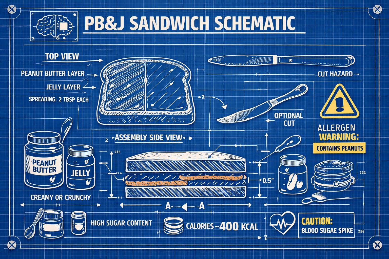 Peanut Butter and Jelly Sandwich Assembly SOP