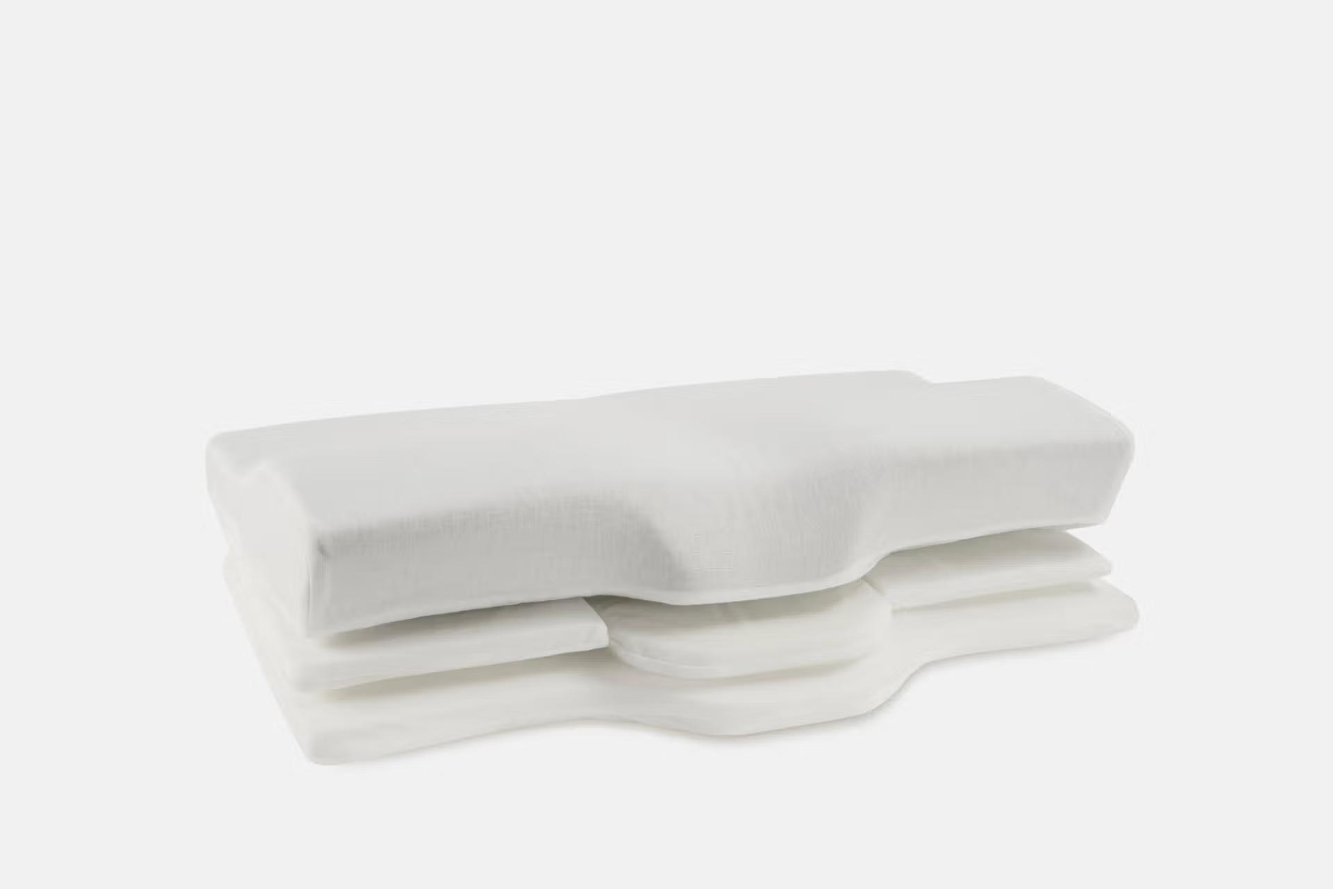 cross section of adjustable pillow.