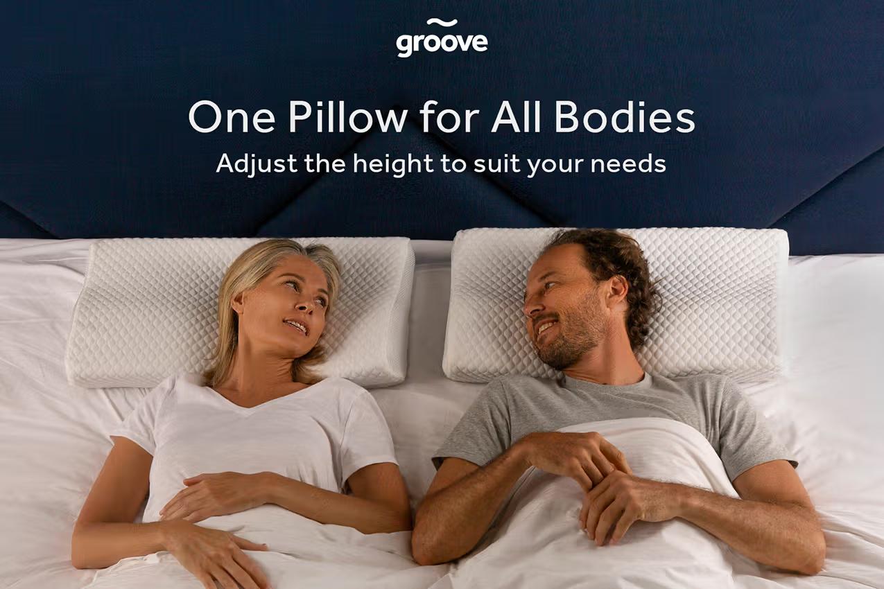 groove adjustable memory pillow