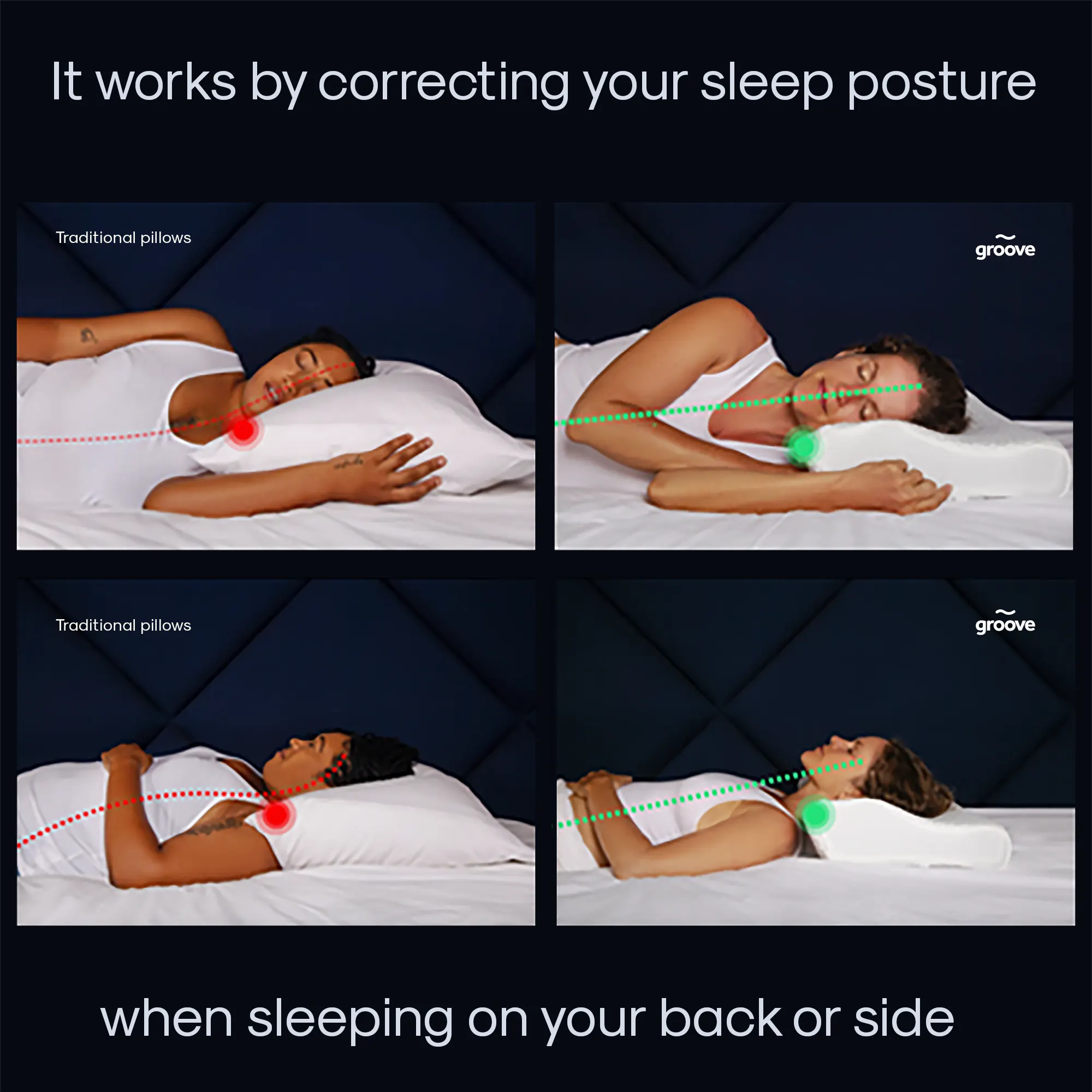 Back Sleeper Shoulder Posture Pillow