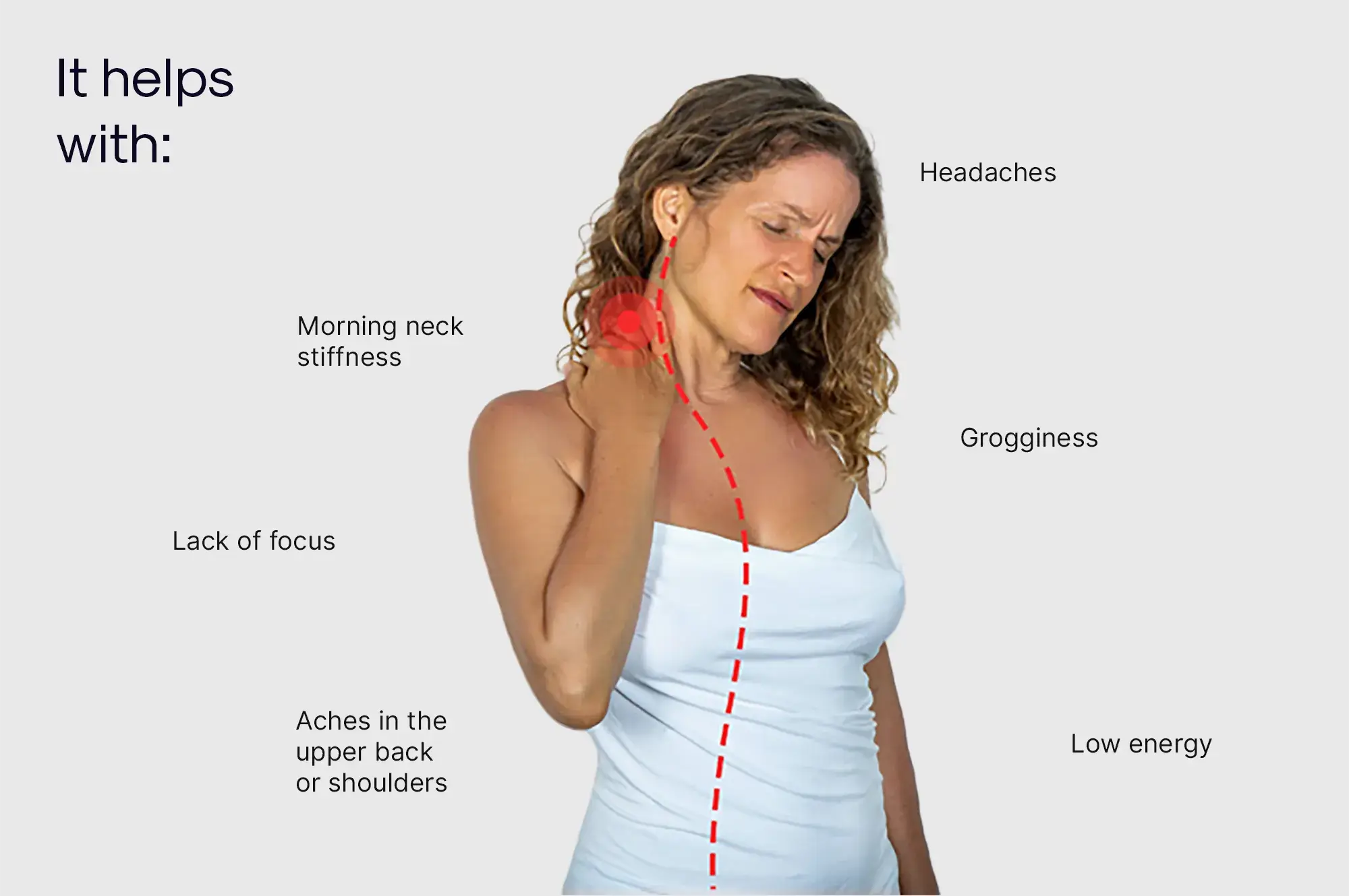 Pillow causing sales upper back pain