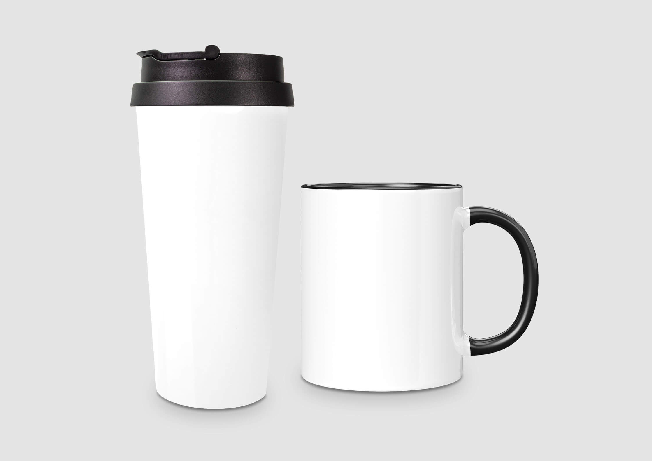 TrendoPrint Printed Water Bottle and White Coffee Mug Bottle 600ml