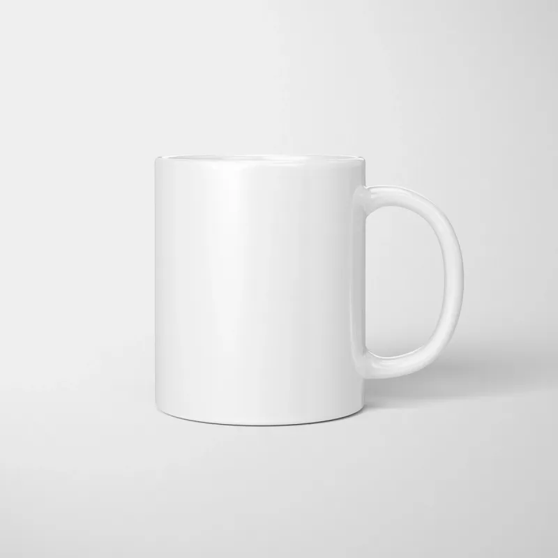 White Ceramic Cup Printing, Ceramic Plain White Mug