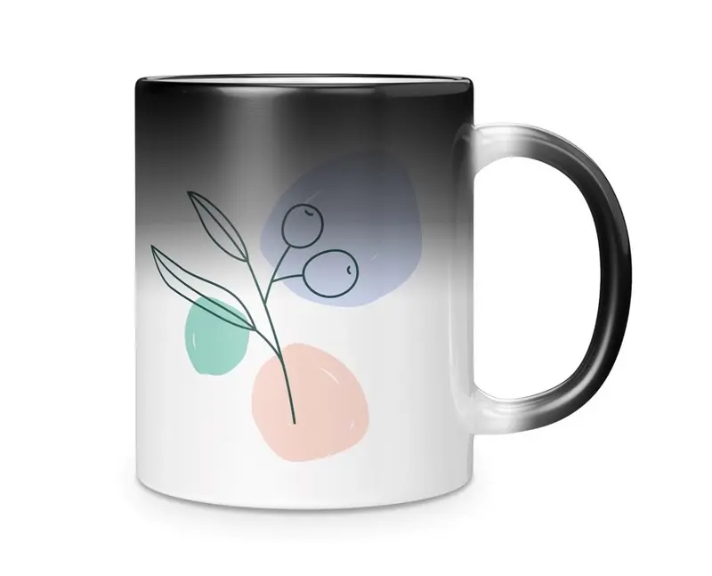  Marvelous Printing Tazas de café personalizadas (taza mágica de  11 oz): imagen ligeramente visible cuando la taza está fría : Hogar y Cocina