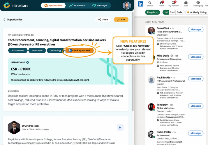 Introducing “Check My Network” on introstars