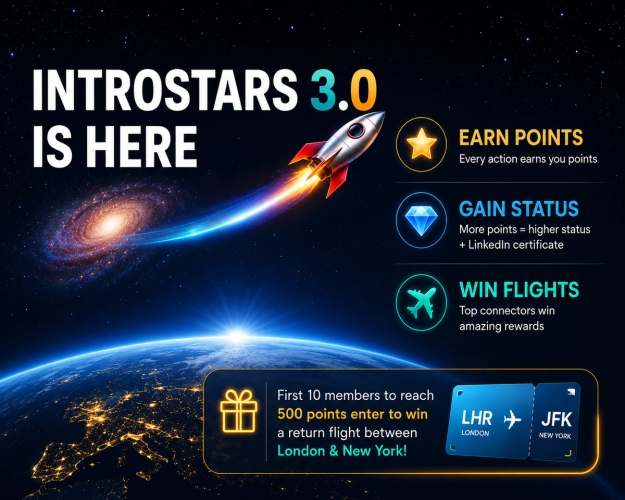 Introducing introstars 3.0: Earn Points, Build Status & Win Flights