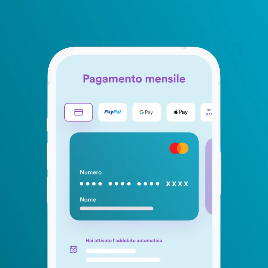 Interfaccia App Prima che mostra le opzioni di pagamento a rate per l'assicurazione moto