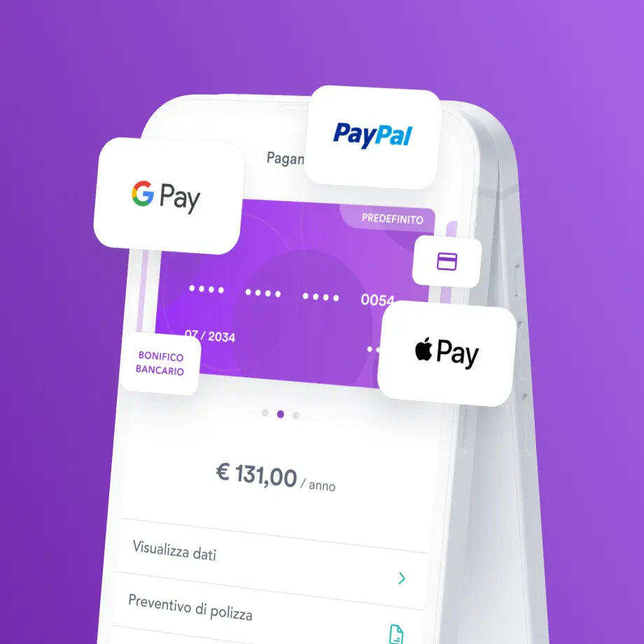 Metodi di pagamento supportati dall'app Prima - Illustrazione