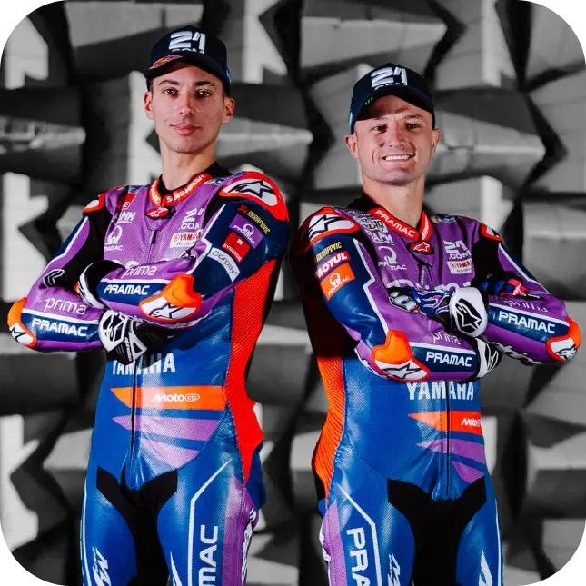 Pilotos de MotoGP del equipo Prima Pramac Yamaha