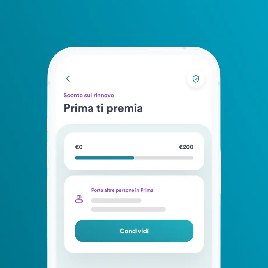 Sconto rinnovo assicurazione - Prima ti premia - Illustrazione
