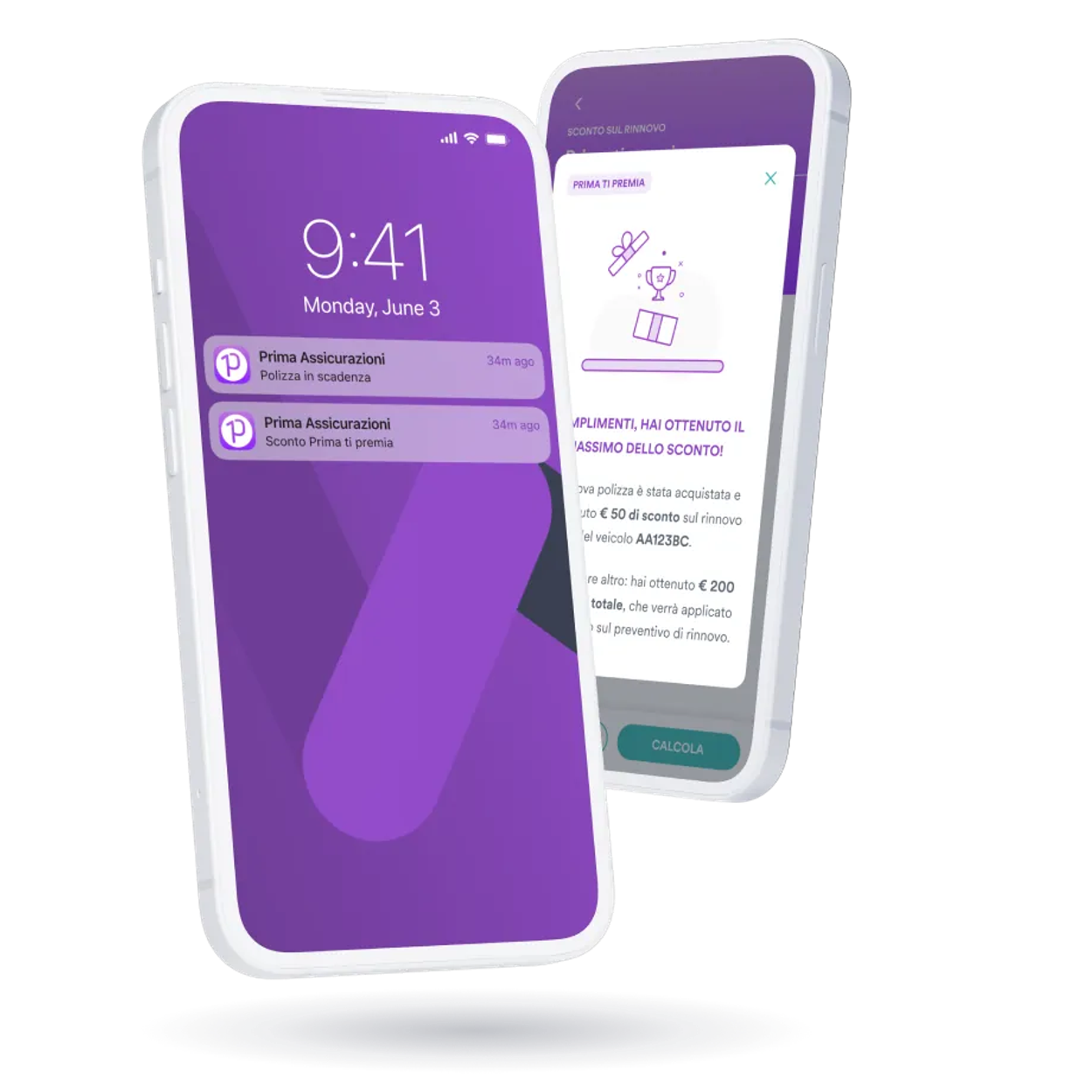 Sezione Supporto dell'App Prima dedicata a Prima ti premia