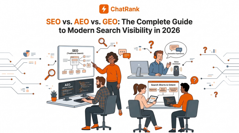 SEO vs. AEO vs. GEO: The Complete Guide to Modern Search Visibility in 2026