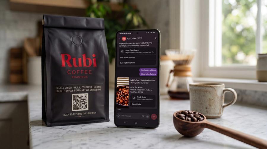 Conversational Commerce Without the Friction: The Rubi Coffee Playbook