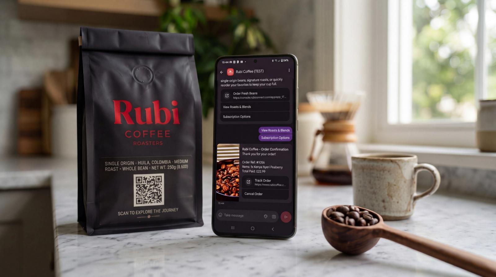 Conversational Commerce ohne Reibung: Das Rubi Coffee Playbook