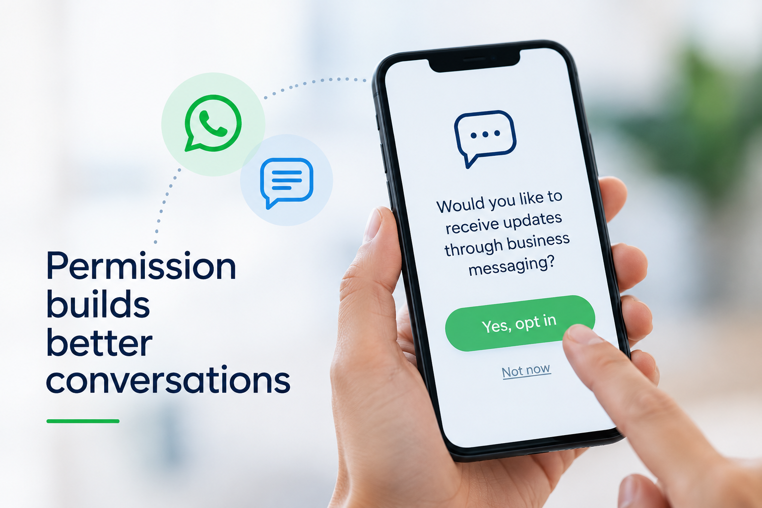 The Hardest Part of Business Messaging Isn’t Sending the Message. It’s Getting Permission.