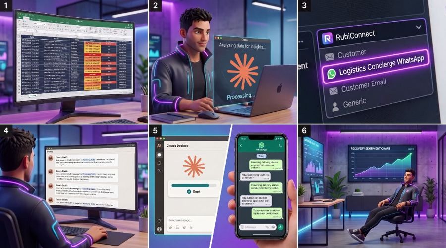 Turn Claude Desktop into a Verified Messaging Hub with RubiConnect Platform