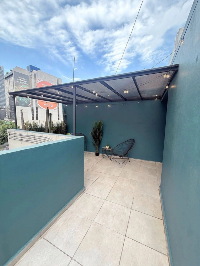 Roma Norte Penthouse with Private Rooftop — view 4