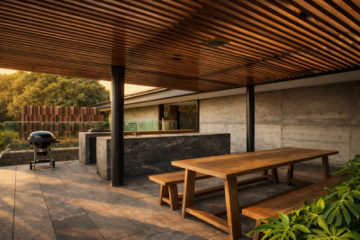 Private terrace with outdoor seating in Vista Hermosa pent garden